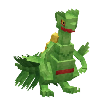 Sceptile, o modelo do Cobblemon