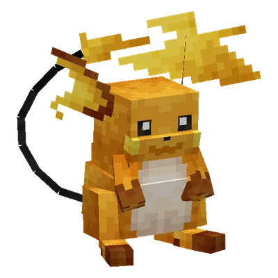 Raichu, o modelo do Cobblemon