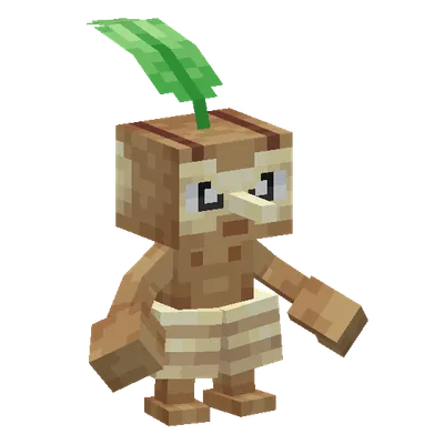 Nuzleaf, o modelo do Cobblemon