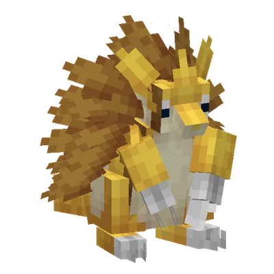 Sandslash, o modelo do Cobblemon