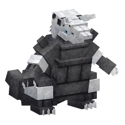 Aggron, o modelo do Cobblemon