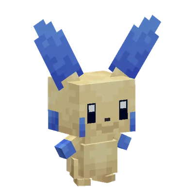 Minun, o modelo do Cobblemon