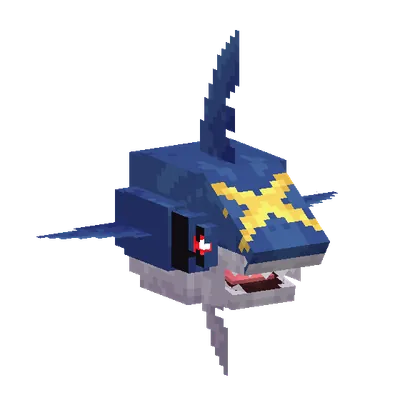 Sharpedo, o modelo do Cobblemon