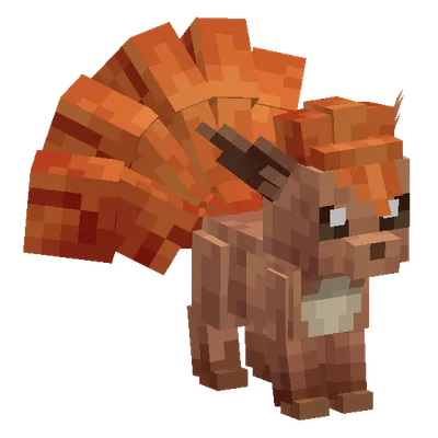 Vulpix, o modelo do Cobblemon