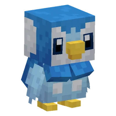 Piplup, o modelo do Cobblemon