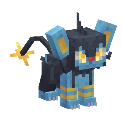 Luxio, o modelo do Cobblemon
