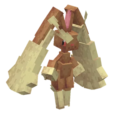 Lopunny, o modelo do Cobblemon