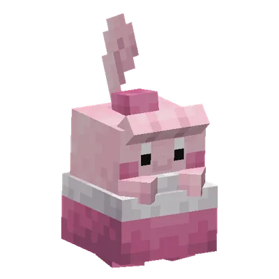 Happiny, o modelo do Cobblemon