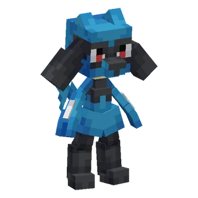Riolu, o modelo do Cobblemon