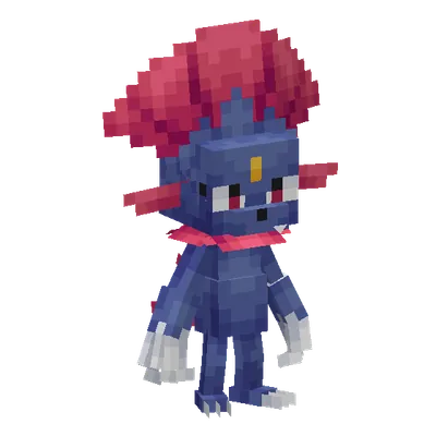 Weavile, o modelo do Cobblemon
