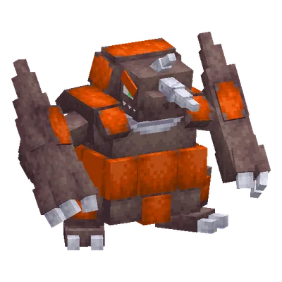 Rhyperior, o modelo do Cobblemon