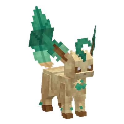 Leafeon, o modelo do Cobblemon