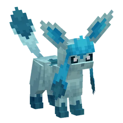 Glaceon, o modelo do Cobblemon