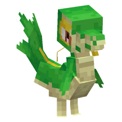 Snivy, o modelo do Cobblemon
