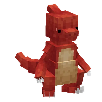 Charmeleon, o modelo do Cobblemon