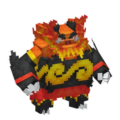 Emboar, o modelo do Cobblemon