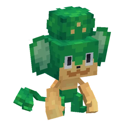 Pansage, o modelo do Cobblemon