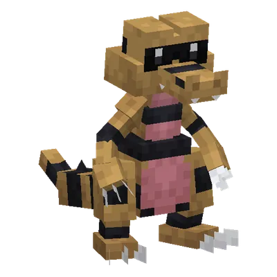 Krokorok, o modelo do Cobblemon