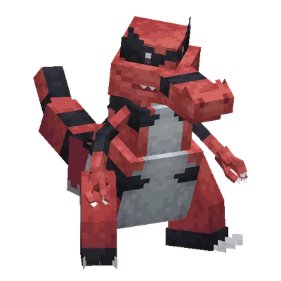 Krookodile, o modelo do Cobblemon