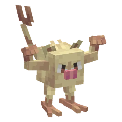 Mankey, o modelo do Cobblemon