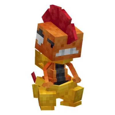 Scrafty, o modelo do Cobblemon