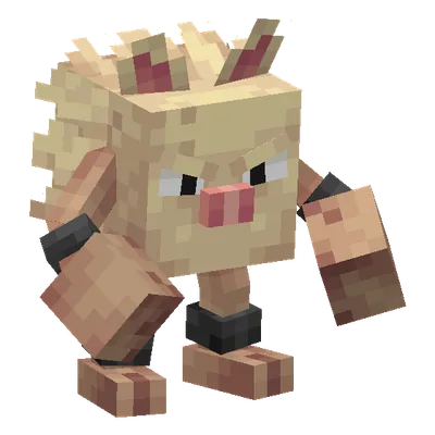 Primeape, o modelo do Cobblemon