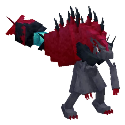 Zoroark, o modelo do Cobblemon