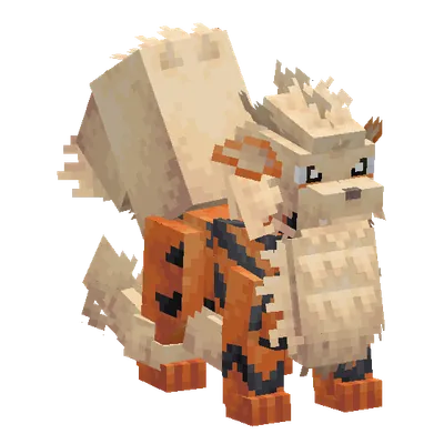 Arcanine, o modelo do Cobblemon