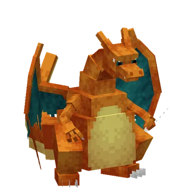 Charizard, o modelo do Cobblemon