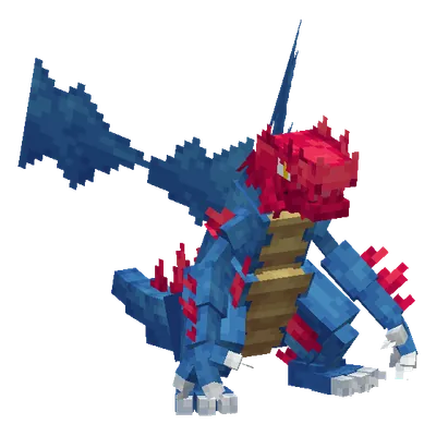 Druddigon, o modelo do Cobblemon