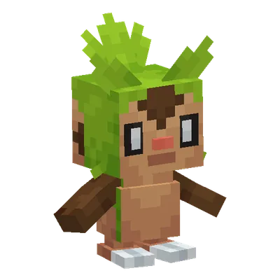Chespin, o modelo do Cobblemon