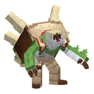 Chesnaught, o modelo do Cobblemon