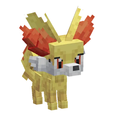 Fennekin, o modelo do Cobblemon