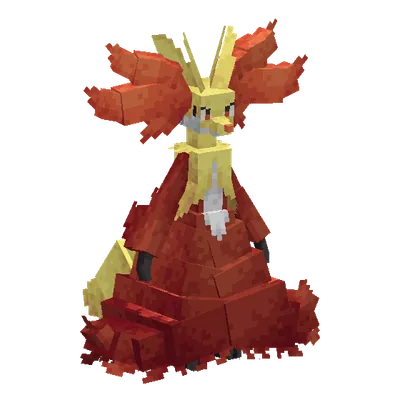 Delphox, o modelo do Cobblemon