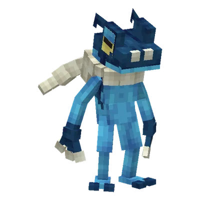 Frogadier, o modelo do Cobblemon