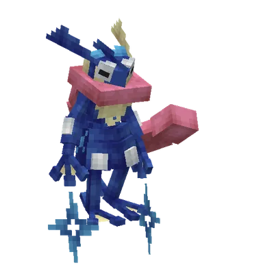 Greninja, o modelo do Cobblemon