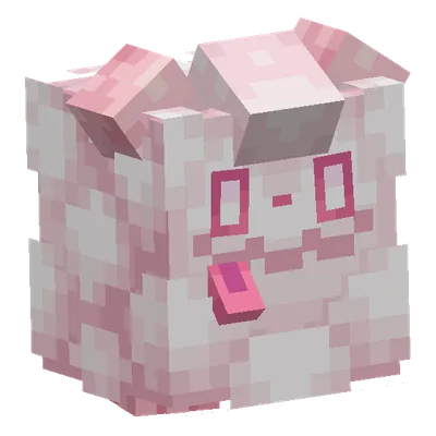 Swirlix, o modelo do Cobblemon