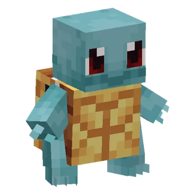 Squirtle, o modelo do Cobblemon