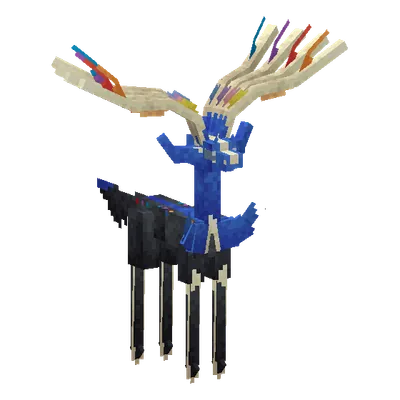 Xerneas, o modelo do Cobblemon