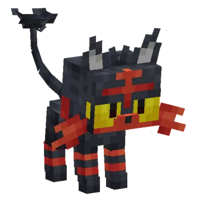 Litten, o modelo do Cobblemon