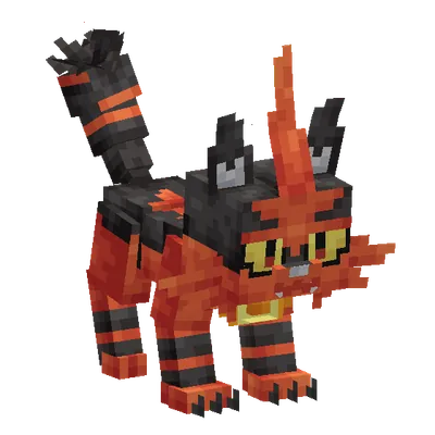 Torracat, o modelo do Cobblemon