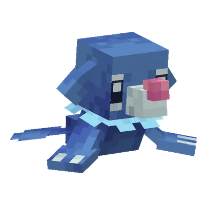 Popplio, o modelo do Cobblemon