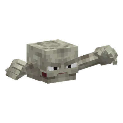 Geodude, o modelo do Cobblemon