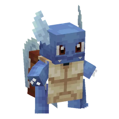 Wartortle, o modelo do Cobblemon