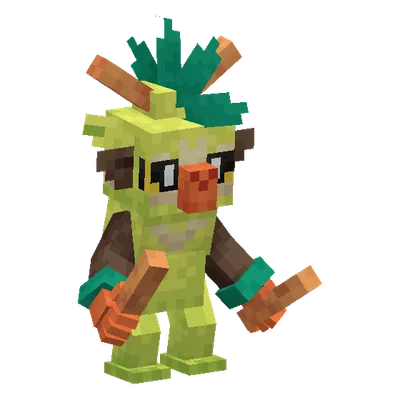 Thwackey, o modelo do Cobblemon