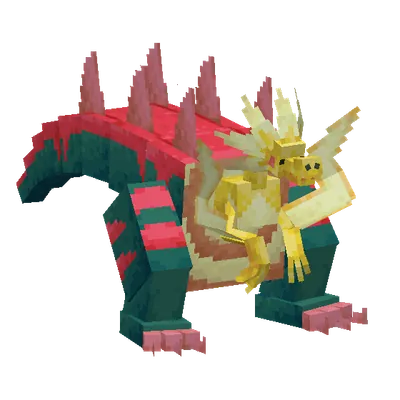 Dracozolt, o modelo do Cobblemon
