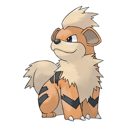 Arte oficial de Growlithe