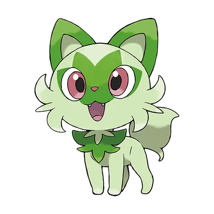 Arte oficial de Sprigatito